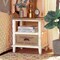 Baxton Studio Glynn Rustic Farmhouse Weathered Two-Tone White and Oak Brown Finished Wood 1-Drawer Nightstand 178-11405-Zoro - alternate 5
